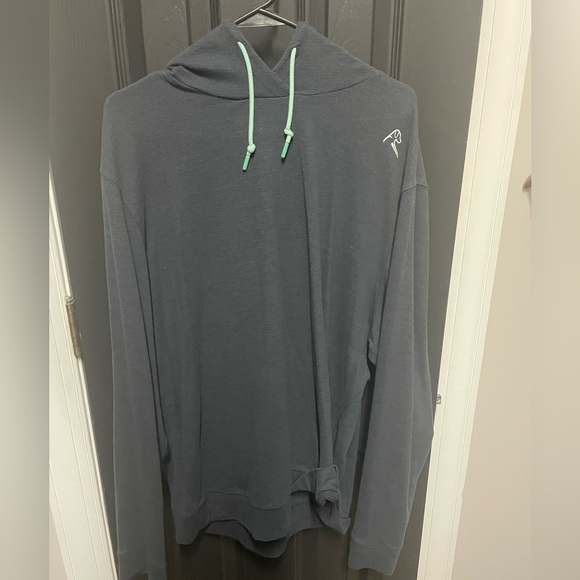 Rhoback Dark Gray Hesi Hoodie with Mint Accents - Picture 1 of 4